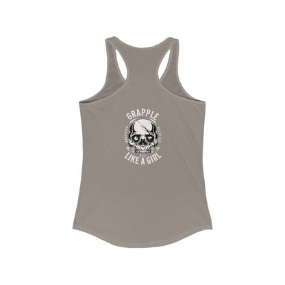 Women's Grapple like a Girl Racerback Tank - Violent little thing.
