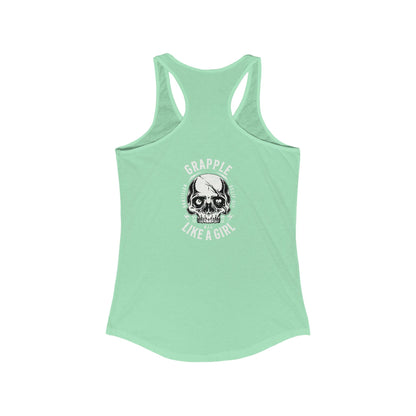 Women's Grapple like a Girl Racerback Tank - Violent little thing.