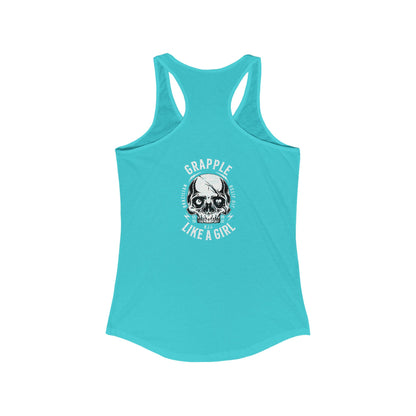 Women's Grapple like a Girl Racerback Tank - Violent little thing.
