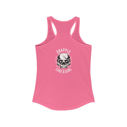 Women's Grapple like a Girl Racerback Tank - Violent little thing.