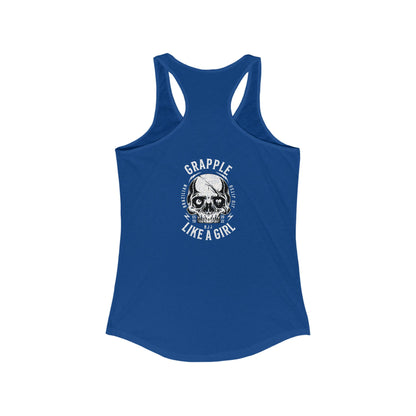 Women's Grapple like a Girl Racerback Tank - Violent little thing.