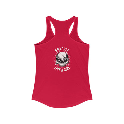 Women's Grapple like a Girl Racerback Tank - Violent little thing.