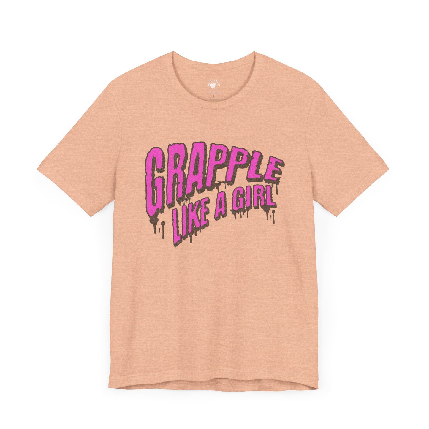 Women's Grapple like a Girl Slime Jiu Jitsu T-shirt