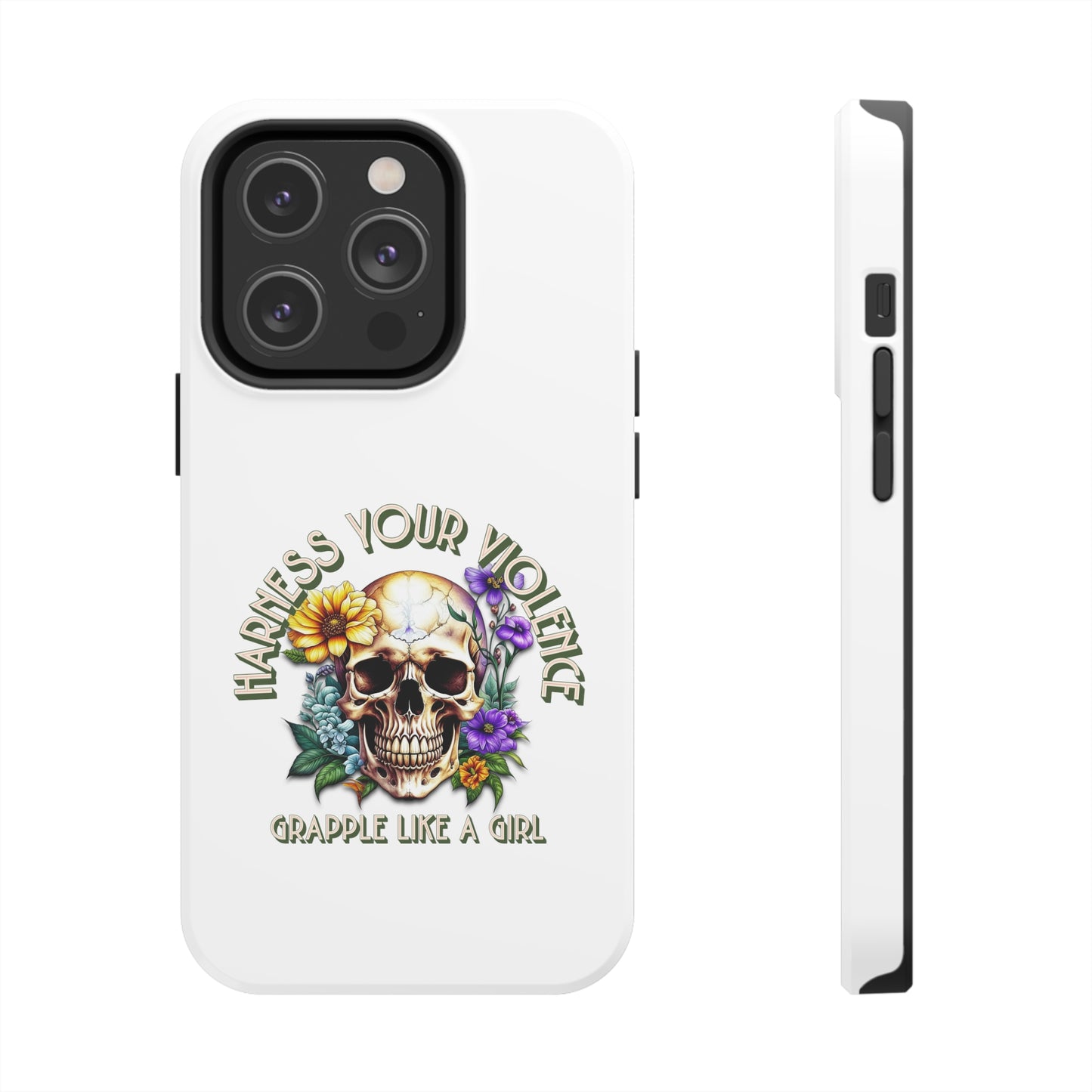 Women's BJJ Harness Your Violence Jiu Jitsu Tough iPhone Cases