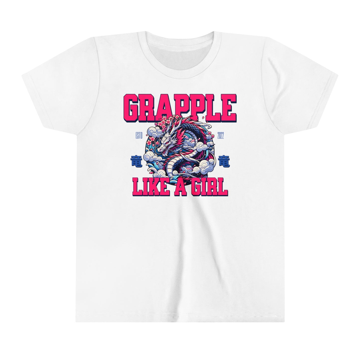 Grapple like a Girl Dragon Youth Short Sleeve Tee