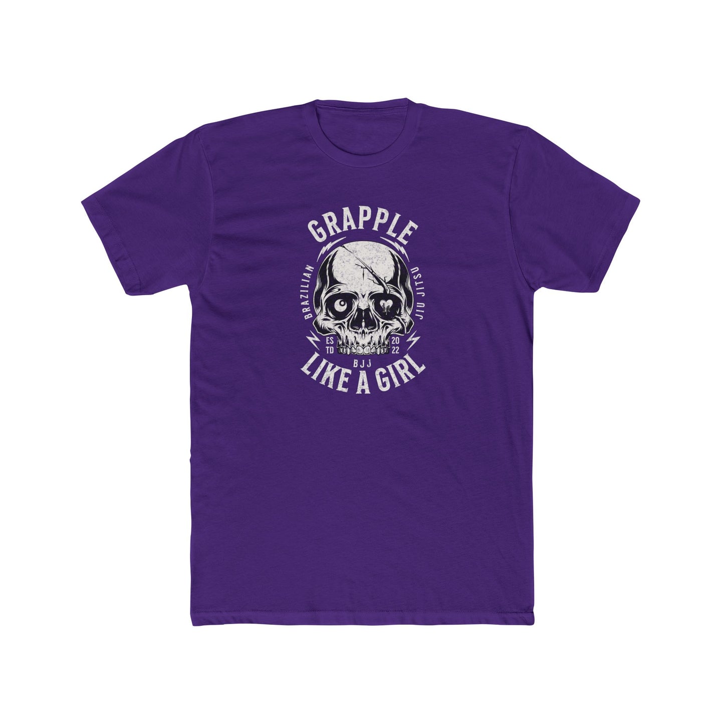 Grapple like a Girl BJJ T-Shirt - Skull Logo