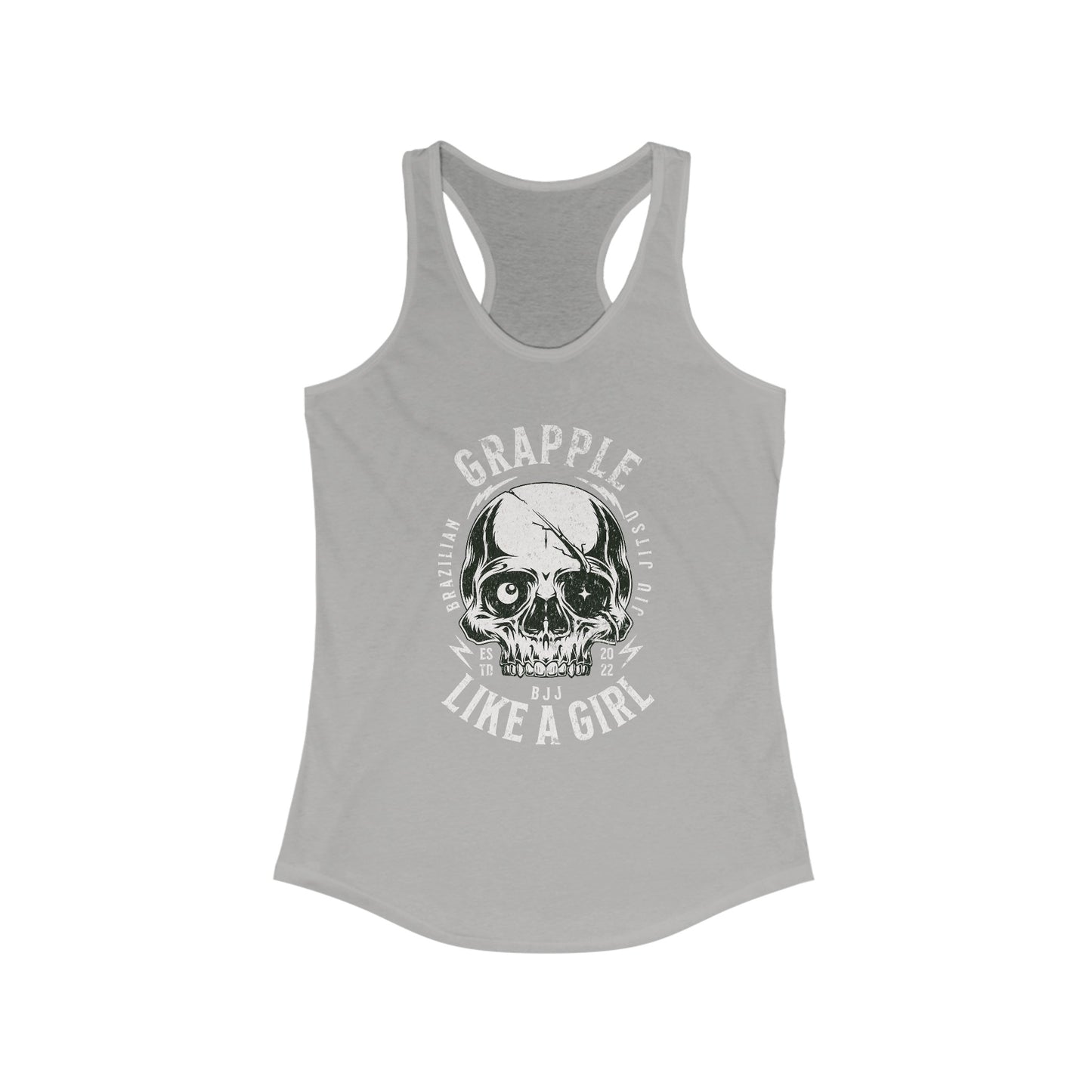 Women's Grapple like a Girl Skull Racerback Tank