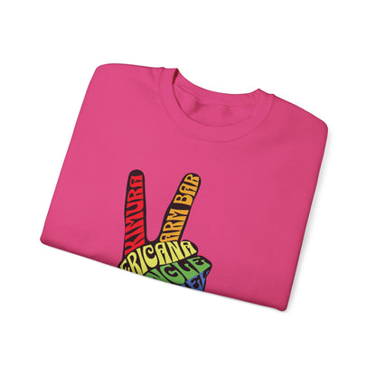BJJ Submission Peace Sign Jiu Jitsu Crewneck Sweater
