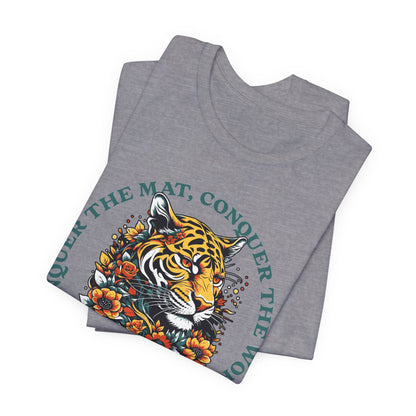 Womens BJJ Conquer to Mats Jiu Jitsu T-shirt