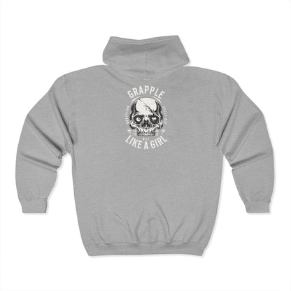 Grapple Like a Girl Zip-Up Hoodie