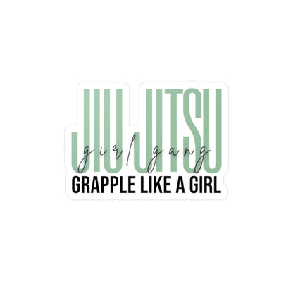 Jiu Jitsu Girl Gang Women's BJJ Kiss-Cut Vinyl Decals