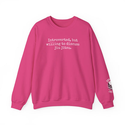 Grapple like a Girl BJJ Women's Crewneck Sweater - Introverted