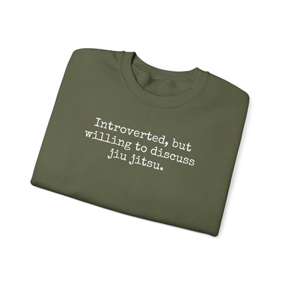 Grapple like a Girl BJJ Women's Crewneck Sweater - Introverted