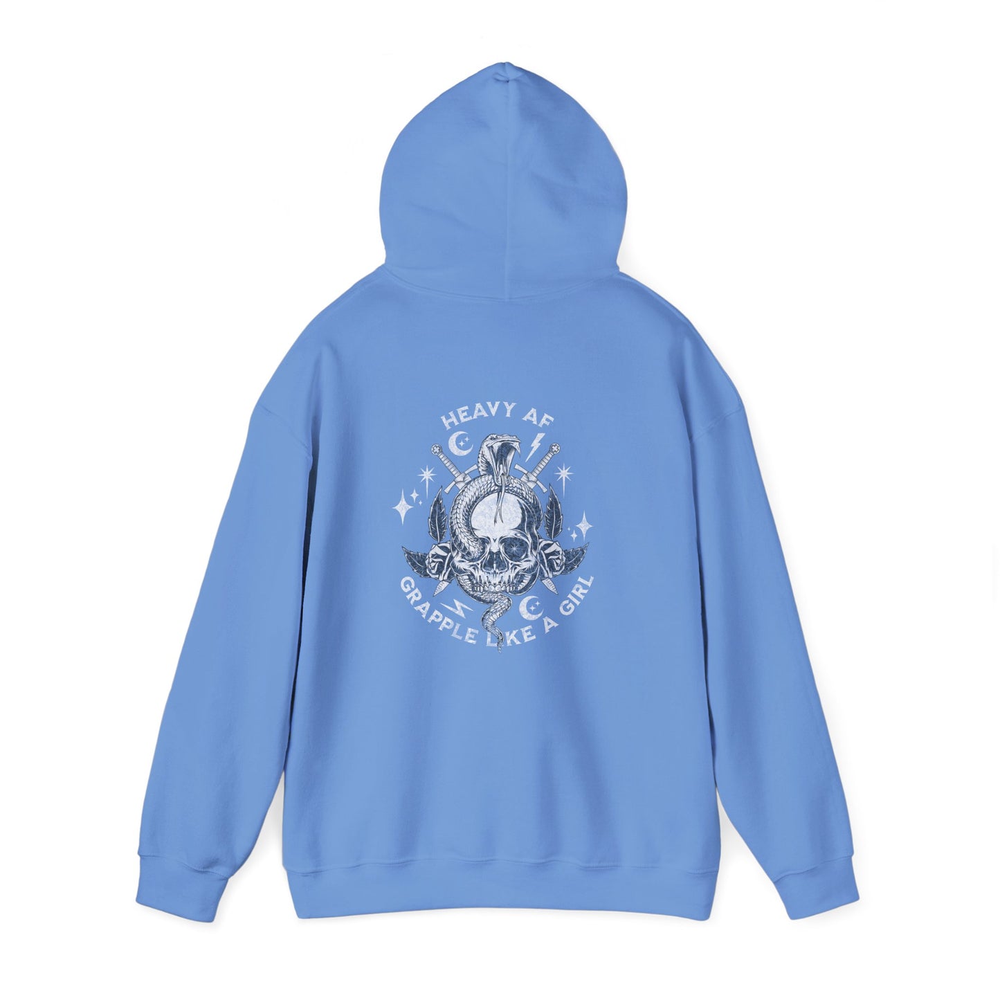 Women's BJJ Hoodie - Grapple Like a Girl,  Heavy AF