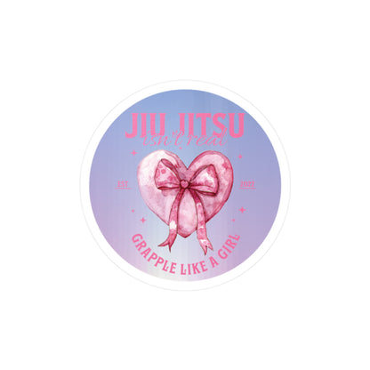 Women's Jiu Jitsu Sticker - Girly Jiu Jitsu Isn't Real