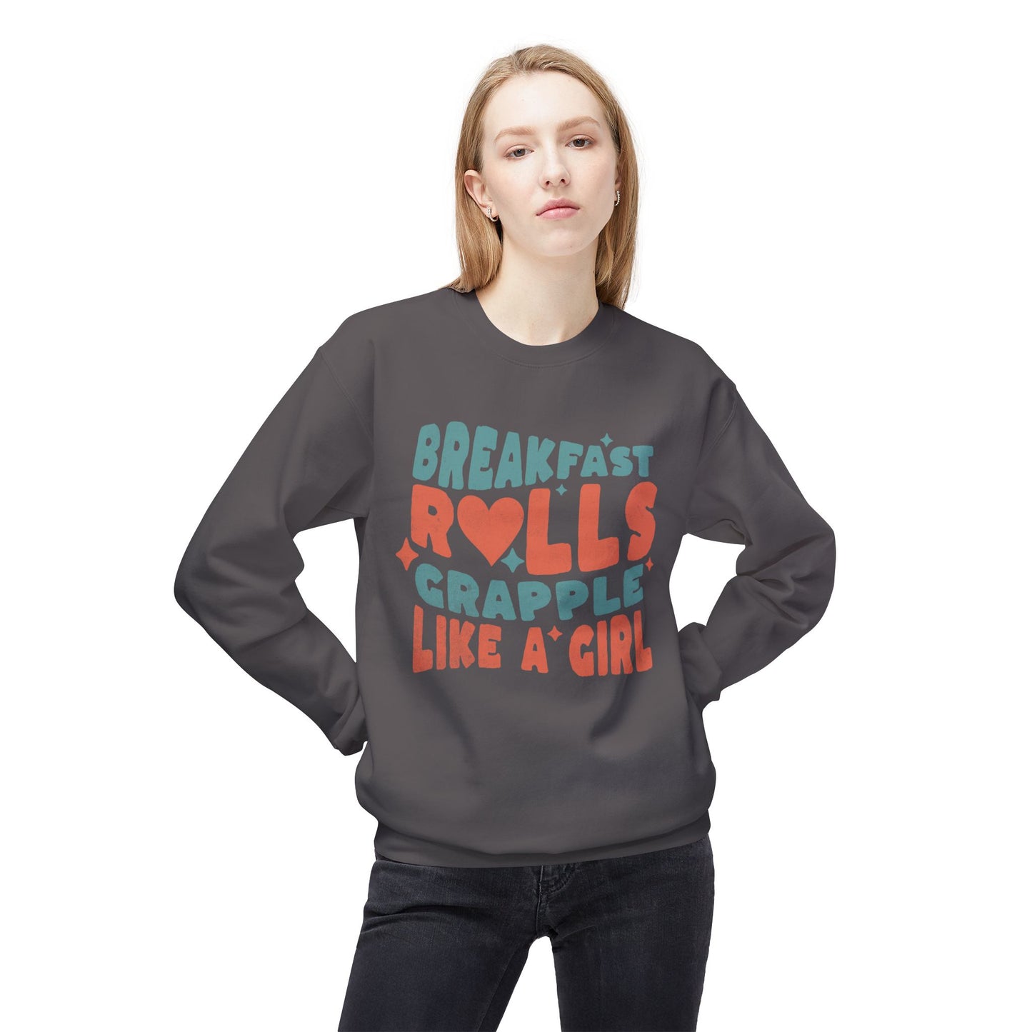 Grapple like a Girl Breakfast Rolls Sweatshirt