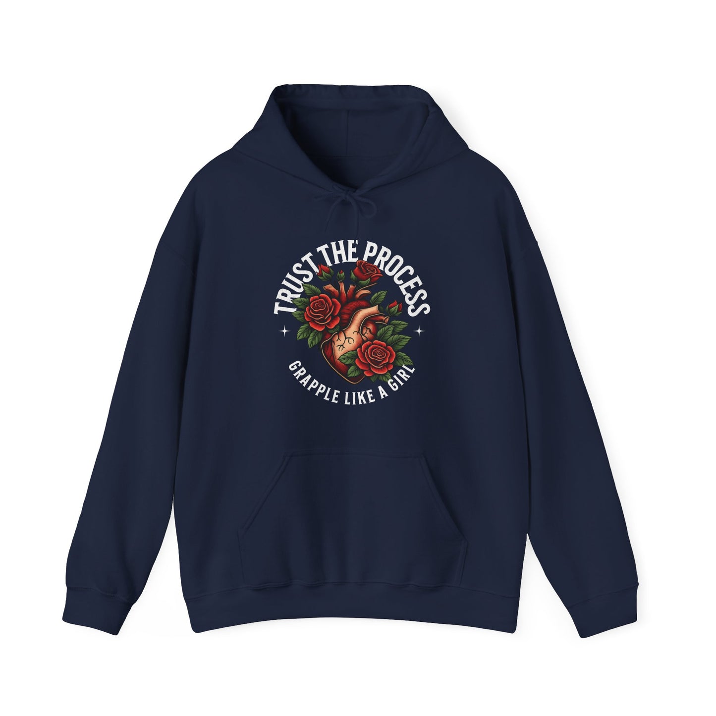 Women's Grapple like a Girl BJJ Hoodie - Trust the Process