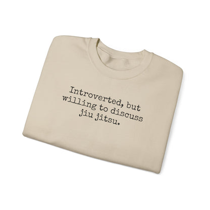 Grapple like a Girl BJJ Women's Crewneck Sweater - Introverted