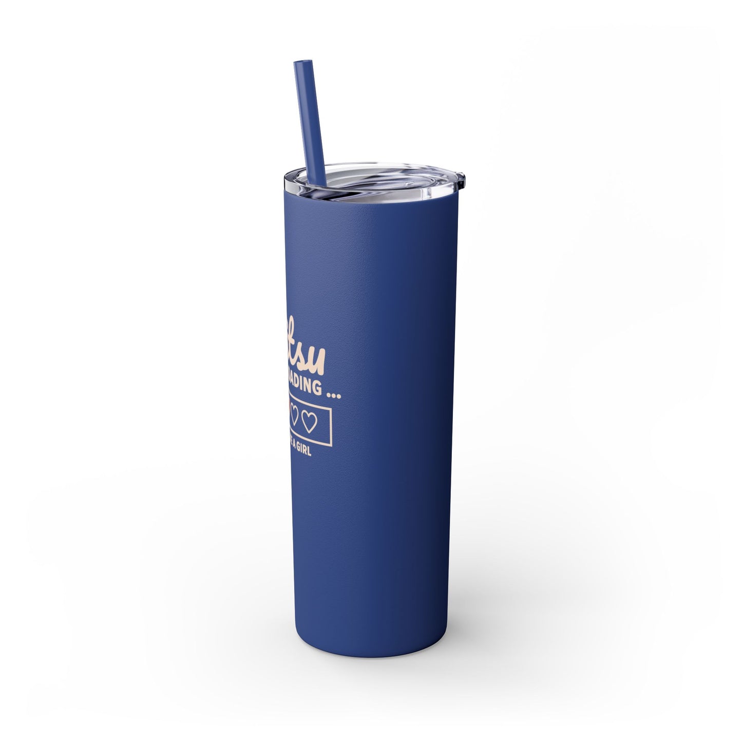 Skinny Tumbler with Straw, 20oz - Jiu Jitsu Loading