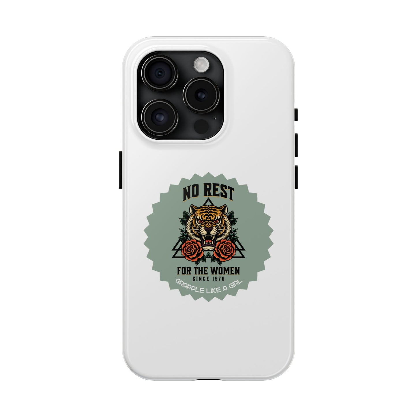 Women's BJJ No Rest for the Women Tough iPhone Cases