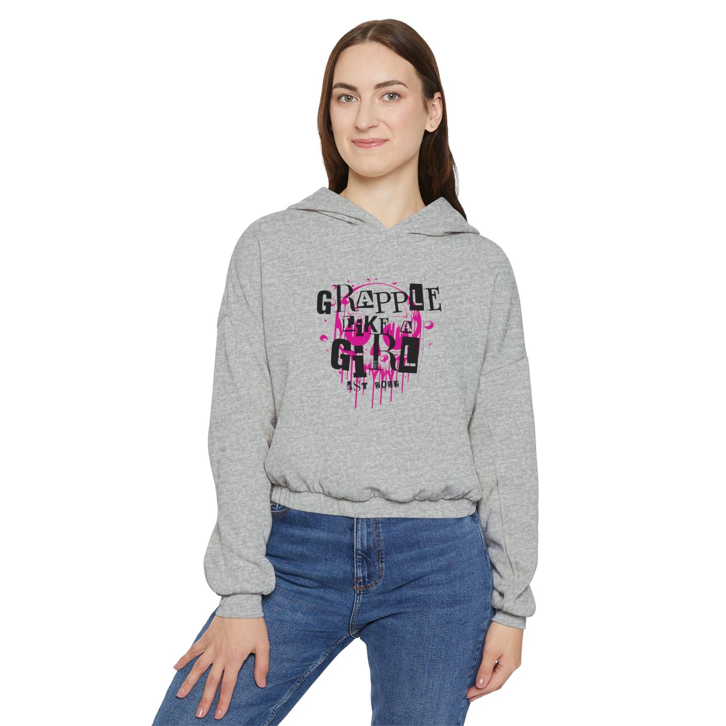 Grapple like a Girl Cinched Bottom Hoodie