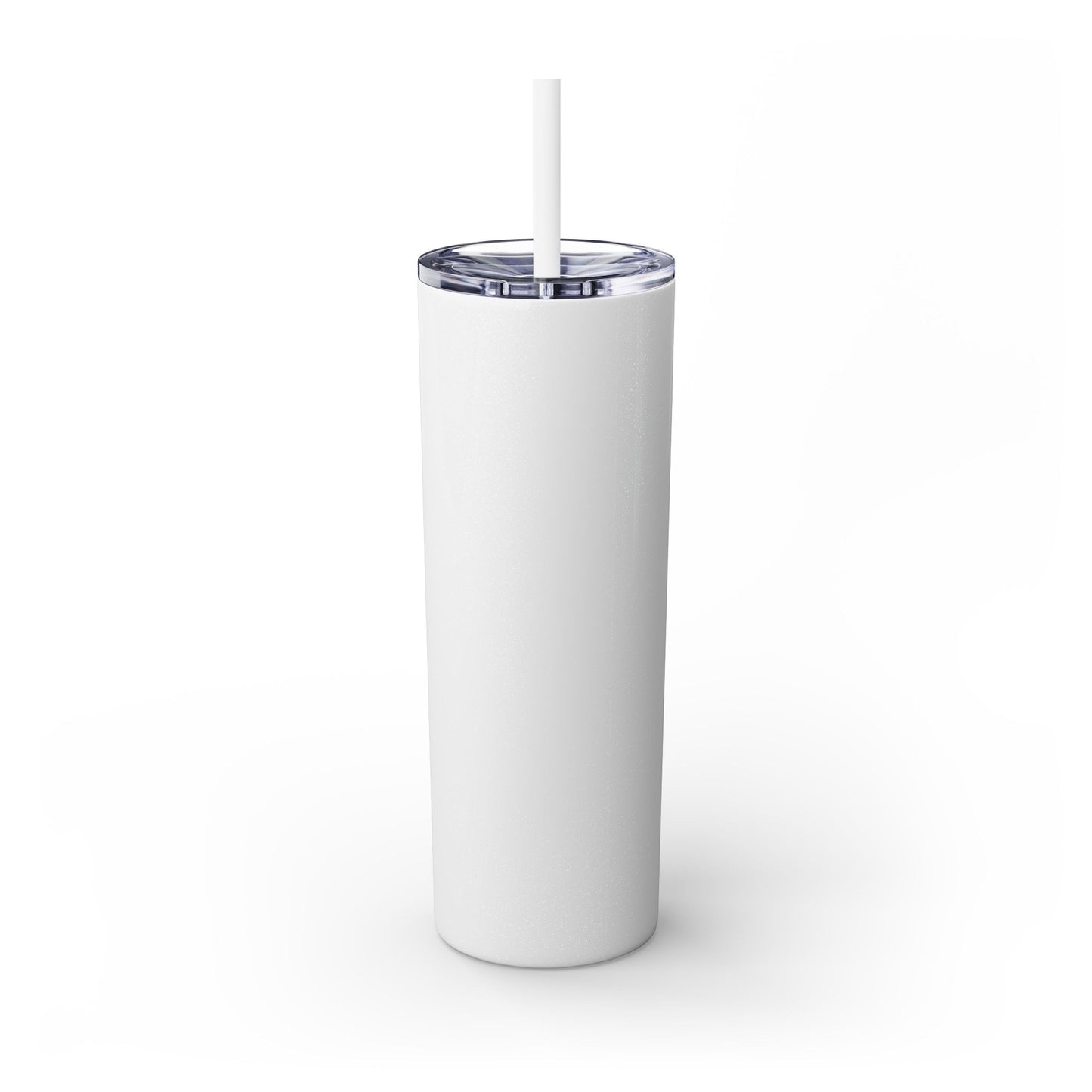 Conquer the Mats, Conquer the World Skinny Tumbler with Straw, 20oz