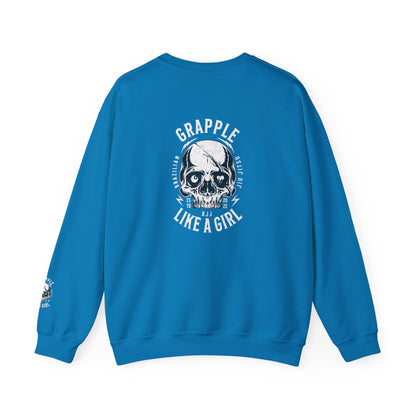 BJJ Women's Crewneck Sweater - I closed my book to be here.