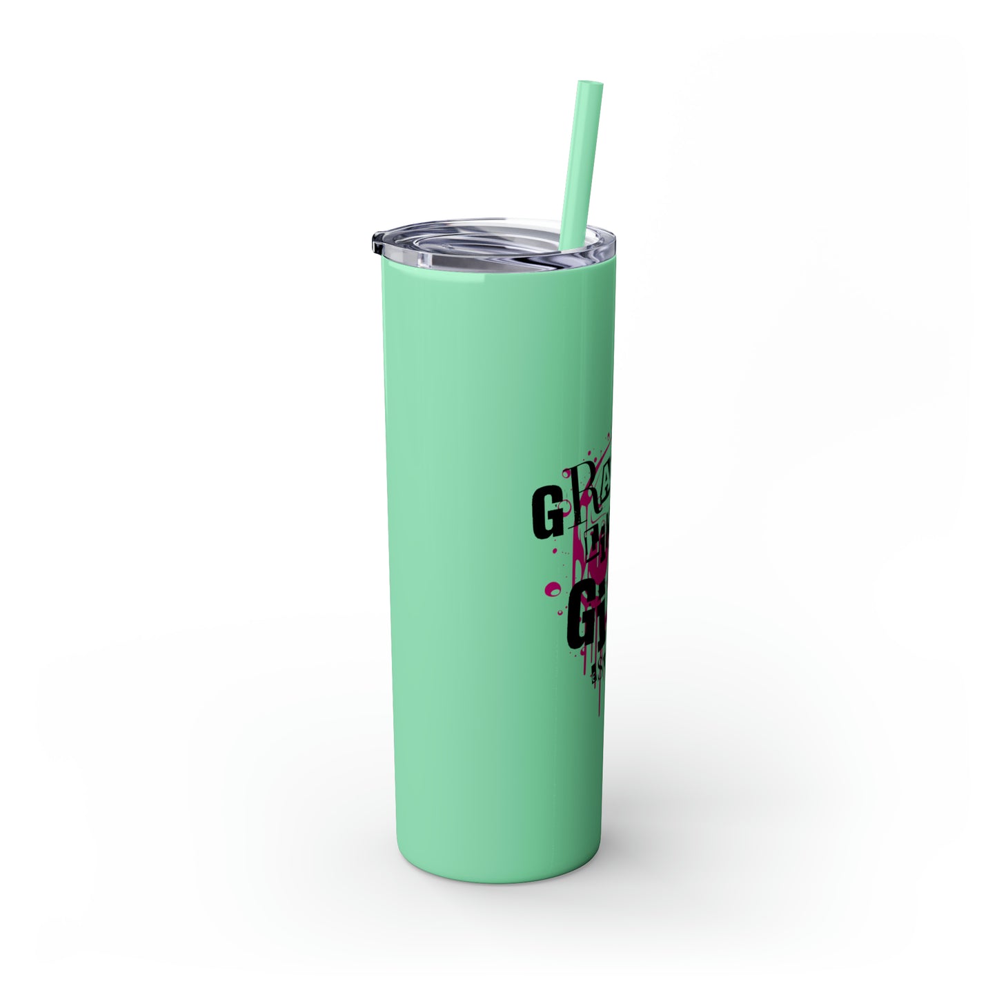 Grapple Like a Girl BJJ Skinny Matte Tumbler, 20oz