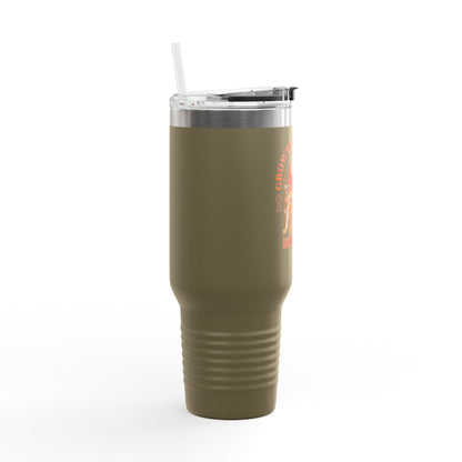 Grapple like a Girl Insulated Travel Mug - 40oz - Growth is Strength