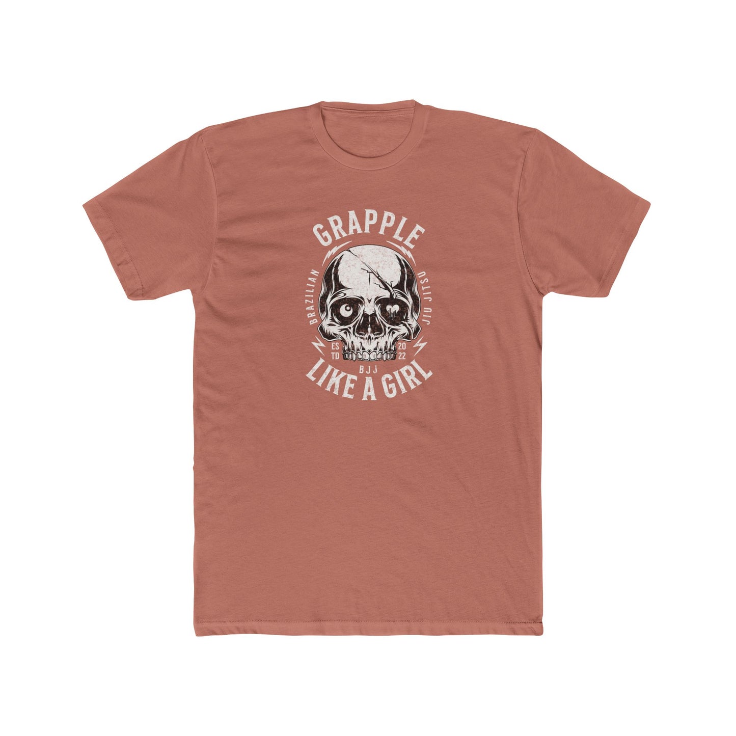 Grapple like a Girl BJJ T-Shirt - Skull Logo