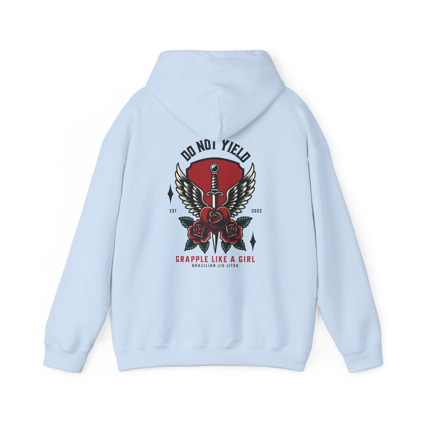 Grapple like a Girl Jiu Jitsu Hoodie - Do Not Yield