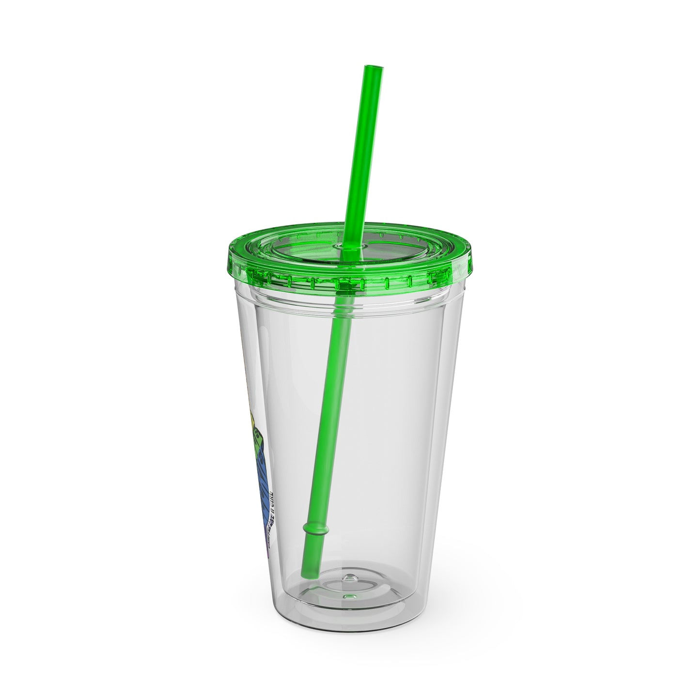 Submission Peace Sign BJJ Jiu Jitsu Acrylic Tumbler w/ Straw