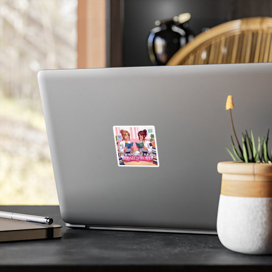 Grapple Like a Girl Kiss-Cut Vinyl Stickers - Read & Roll