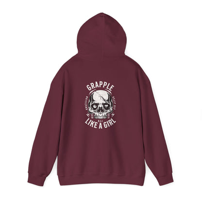 Grapple like a Girl BJJ Hoodie - Violent Little Thing/Skull Logo