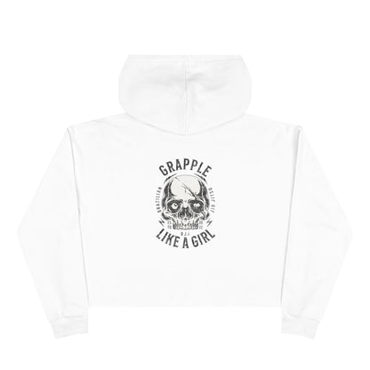 Grapple like a Girl Cropped Hoodie - Violent little thing