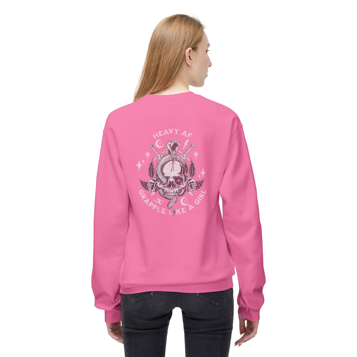 Grapple like a Girl Crewneck Sweatshirt - Heavy AF