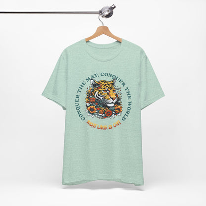Womens BJJ Conquer to Mats Jiu Jitsu T-shirt