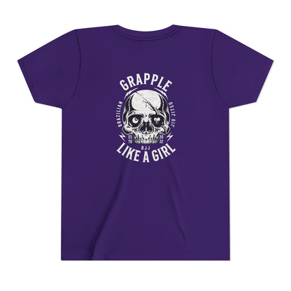 Grapple like a Girl Youth Short Sleeve Tee - Violent little thing