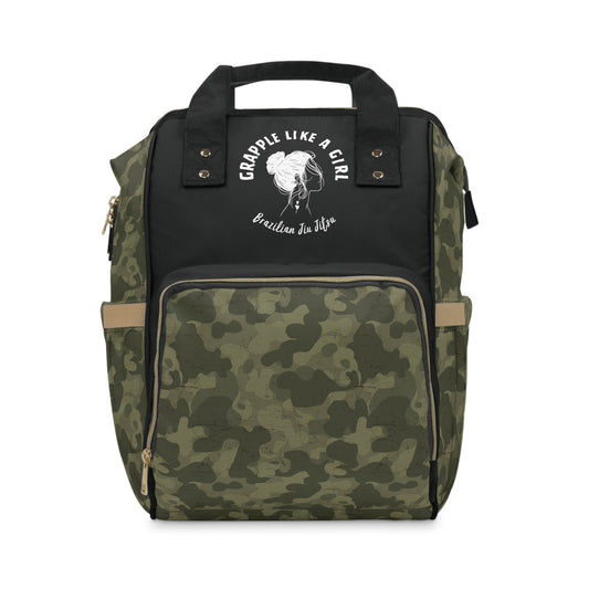 Women's Grapple like a Girl Jiu Jitsu Gear Backpack Camo Design