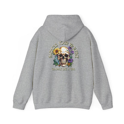Grapple like a Girl Jiu Jitsu Hoodie - Violent Little Thing/Harness Your Violence