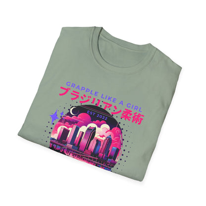 Grapple like a Girl T-Shirt - Tampa Skyline