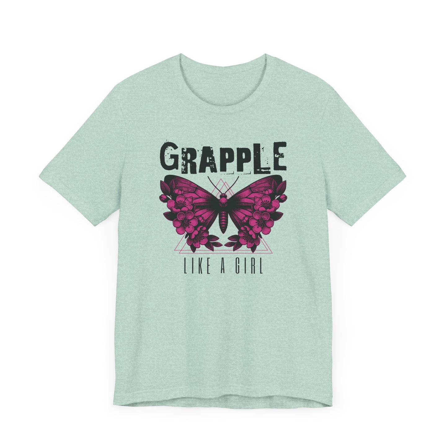 Grapple like a Girl Moth Women's BJJ Jiu Jitsu T-Shirt