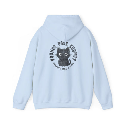 Women's BJJ Hoodie - Grapple Like a Girl, Pounce, Pass, Submit *Limited Edition*