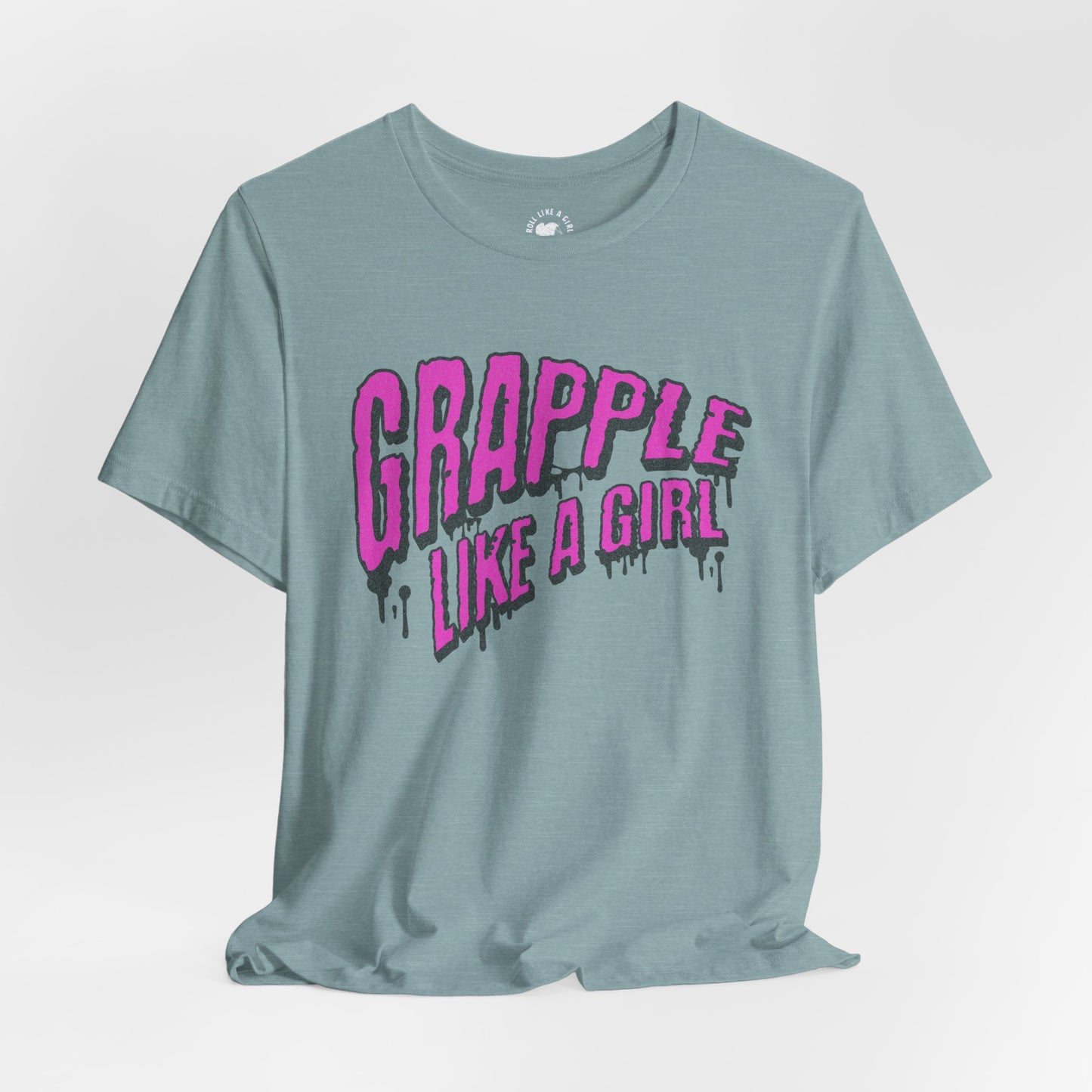 Women's Grapple like a Girl Slime Jiu Jitsu T-shirt