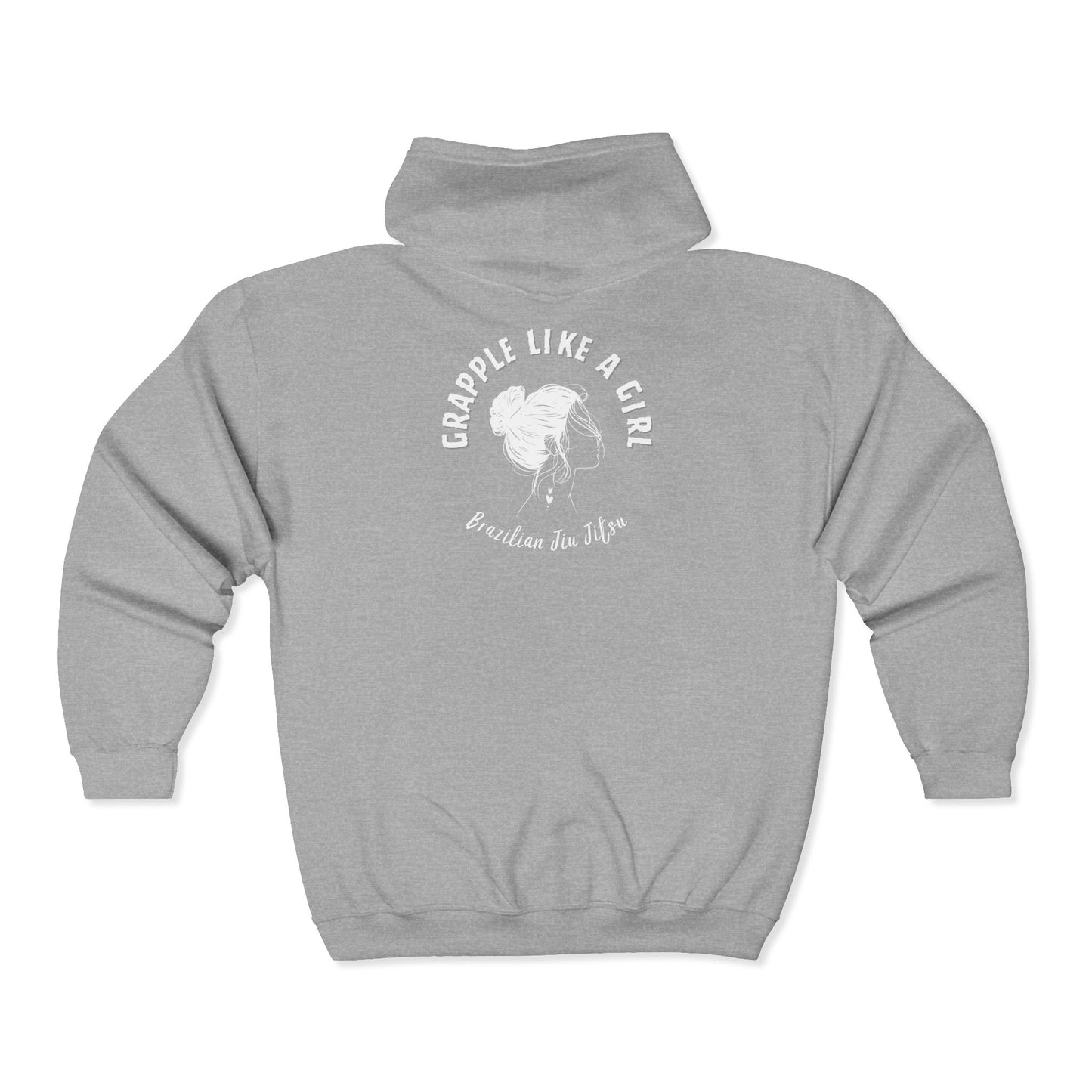 Grapple Like a Girl Zip-Up Hoodie - GLG OG Logo