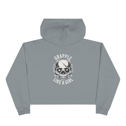 Grapple like a Girl Cropped Hoodie - Violent little thing