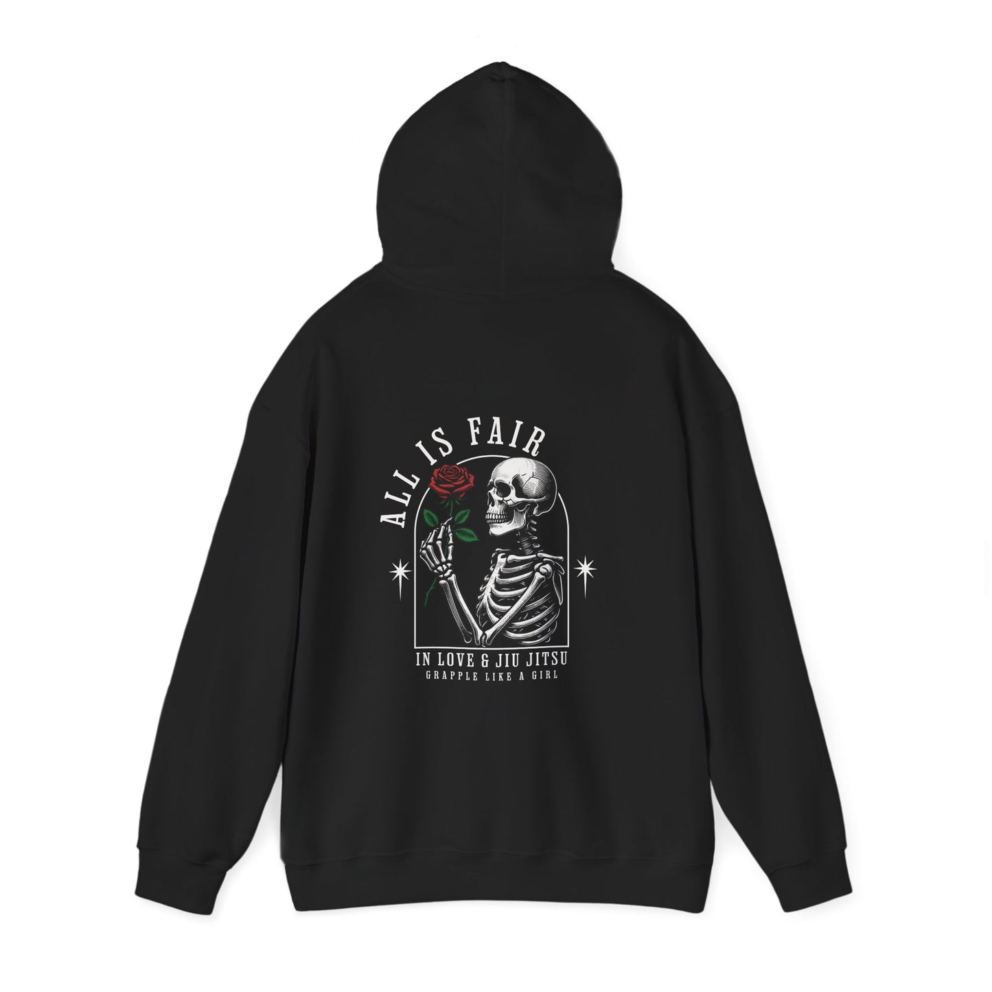 Women's Grapple like a Girl BJJ Hoodie - All is Fair in Love & Jiu Jitsu