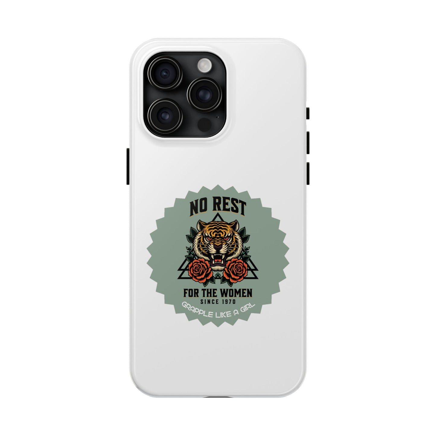 Women's BJJ No Rest for the Women Tough iPhone Cases