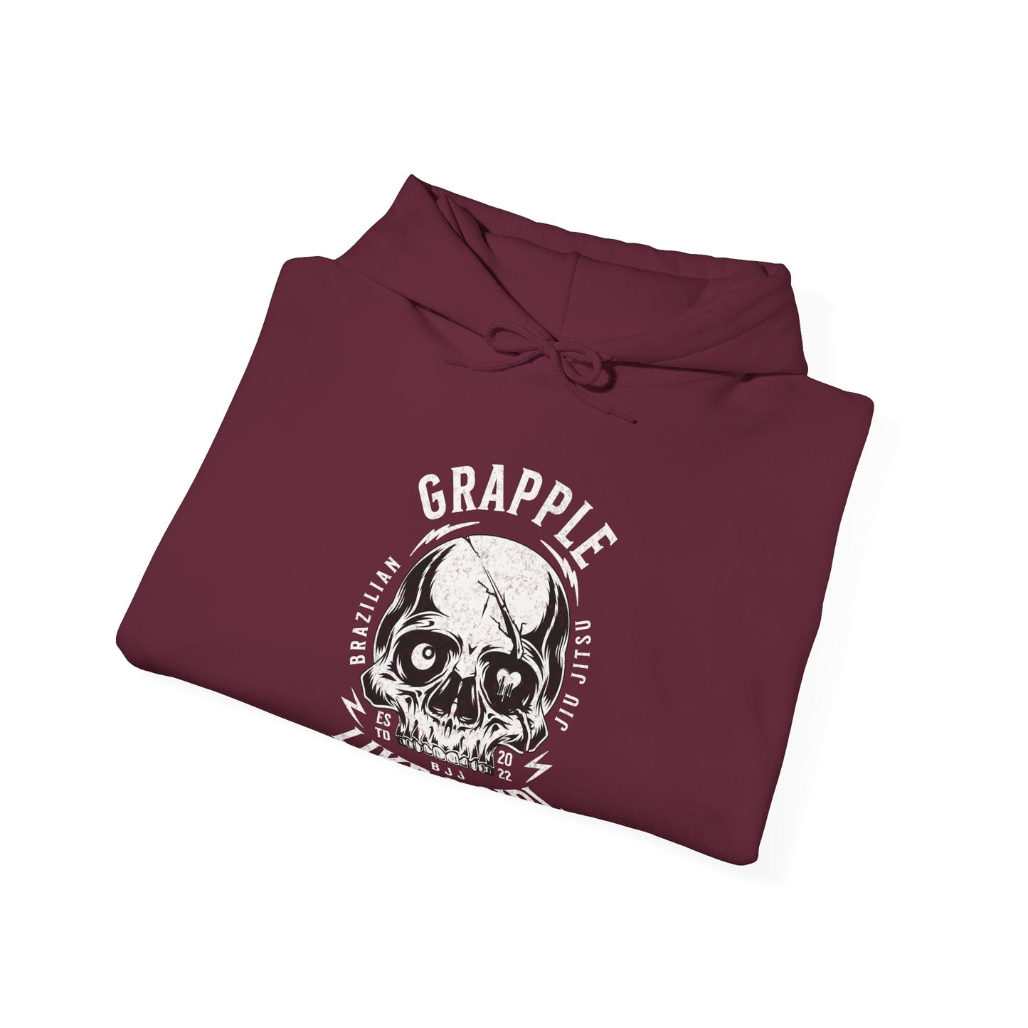 Women's Grapple like a Girl BJJ Hoodie - Skull Logo