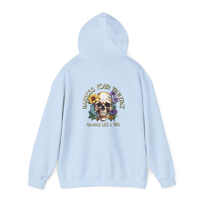 Grapple like a Girl BJJ Hoodie - Violent Little Thing/Harness Your Violence